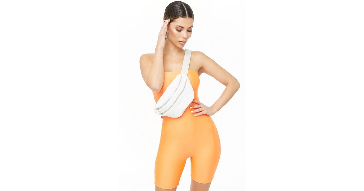 biker shorts orange