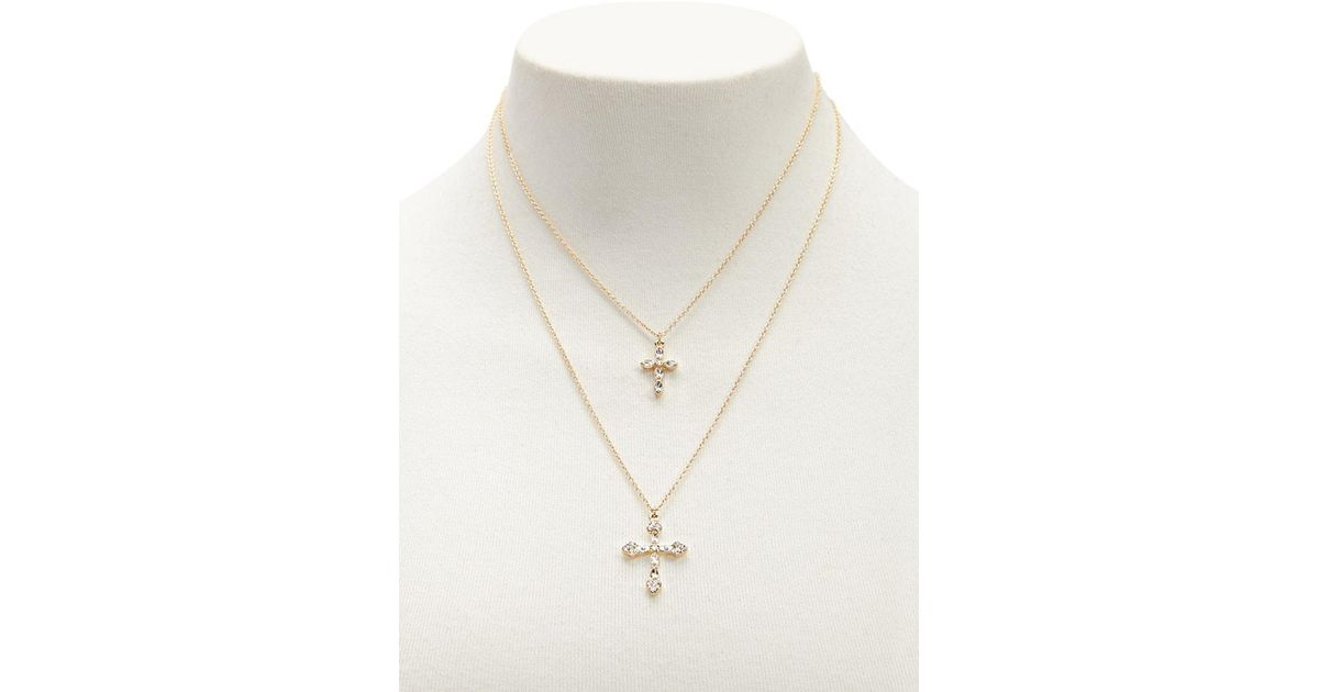 cross necklace forever 21