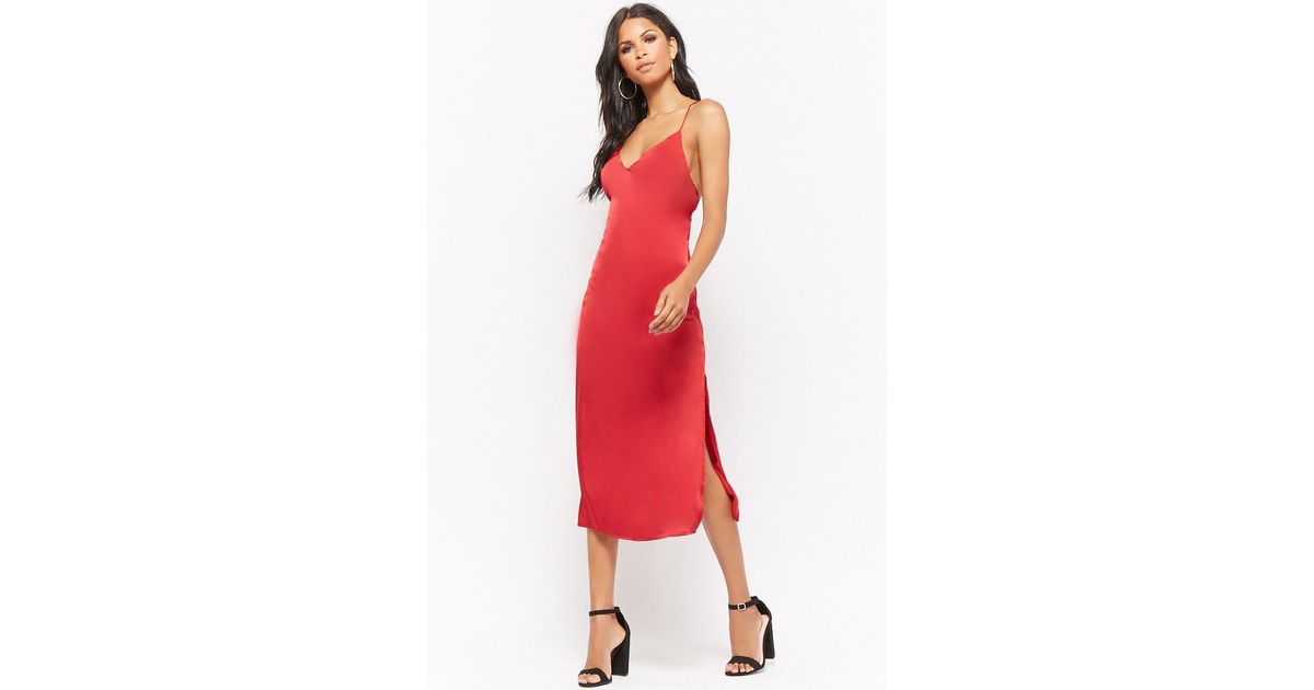 Forever 21 Red Satin Dress Shop, 54 