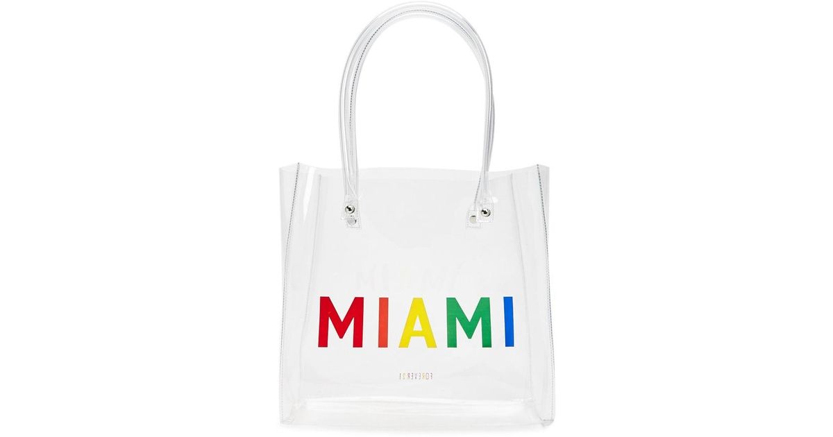 forever 21 clear tote bags