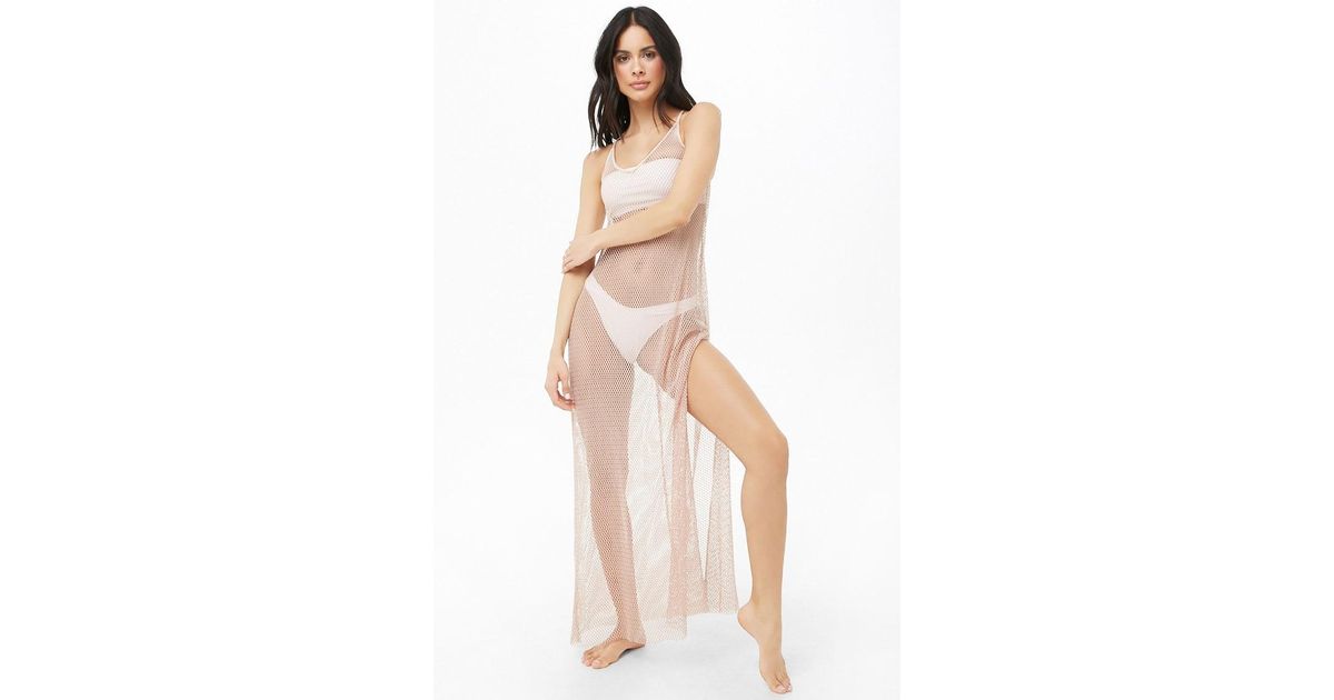 fishnet swim cover up