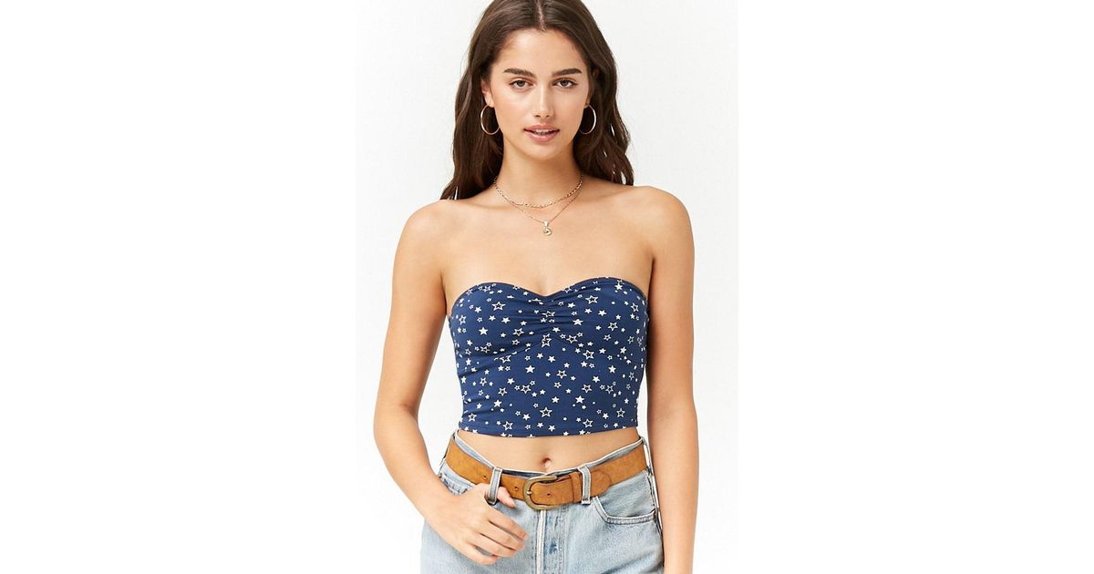 blue tube top forever 21