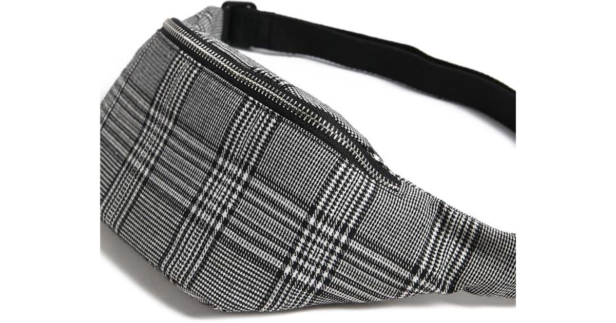 plaid fanny pack
