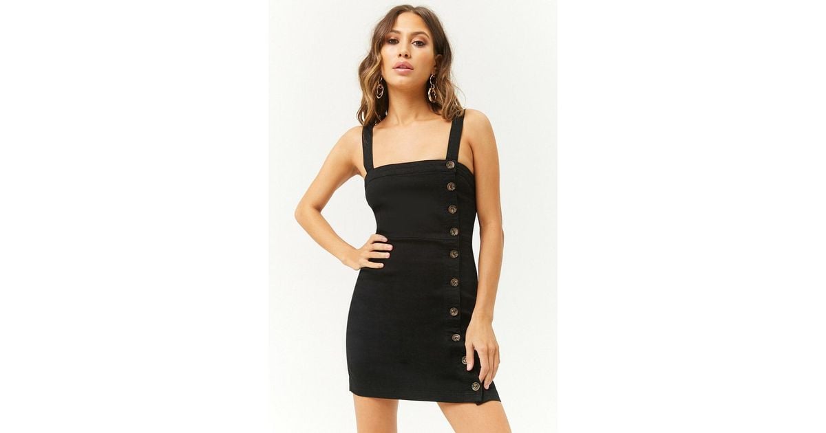 button front mini dress forever 21