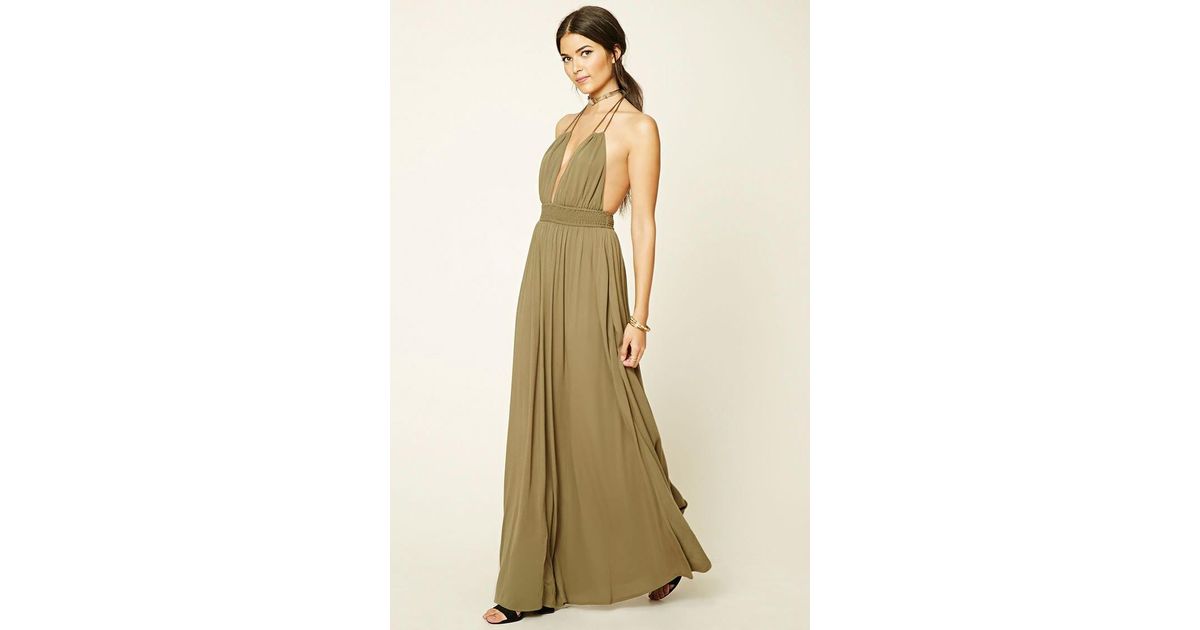 forever 21 halter maxi dress