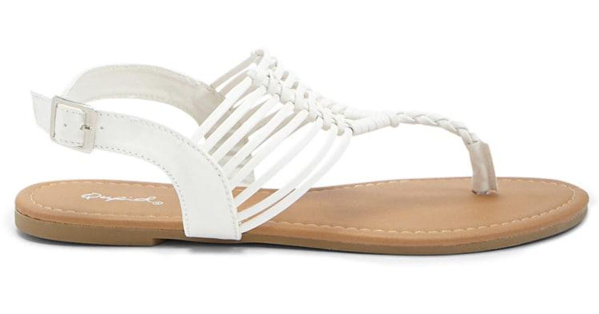 qupid braided sandals