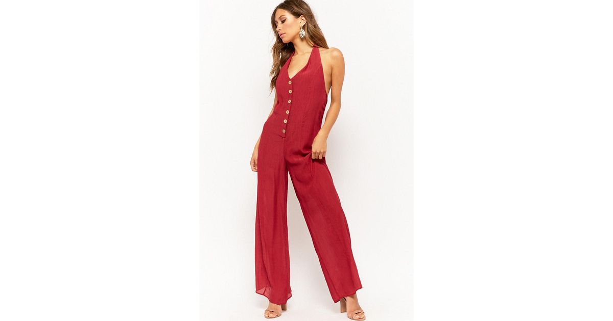 red overalls forever 21