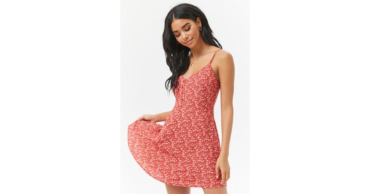 red mini dress forever 21