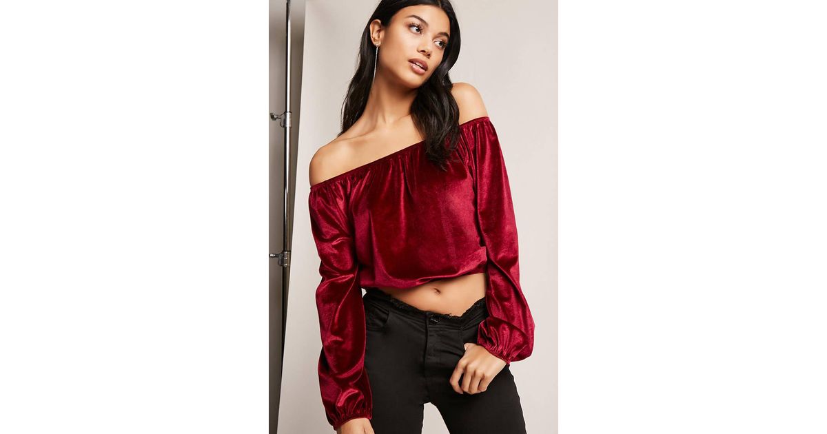 forever 21 red off the shoulder top