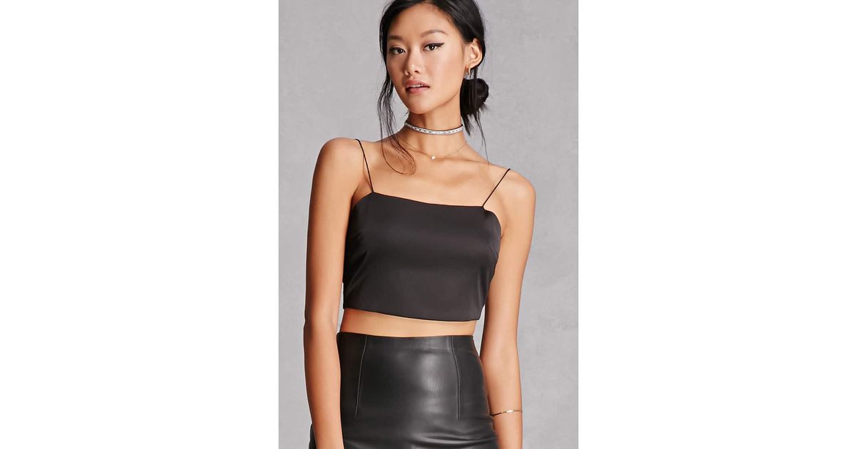 satin tie back top