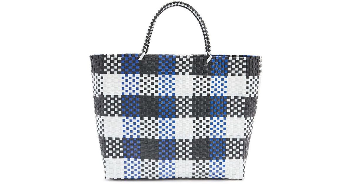 Forever 21 Plastic Woven Tote Bag In Blue Lyst