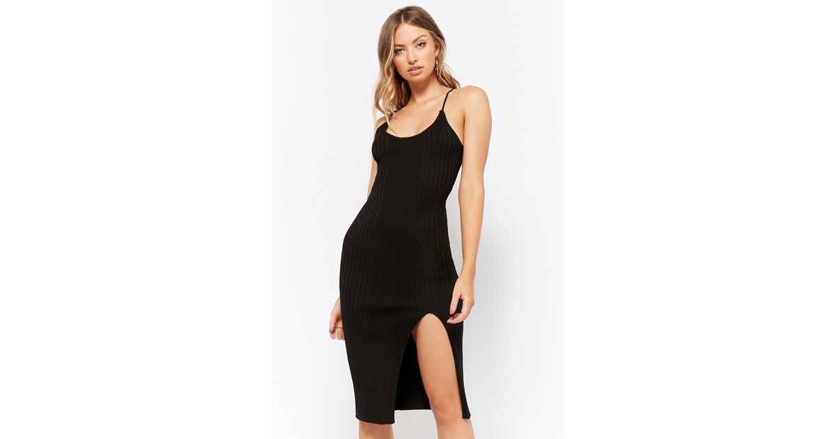 forever 21 slit dress