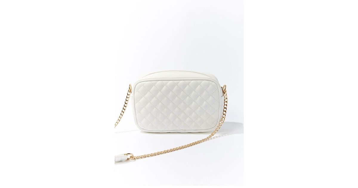 forever 21 white purse