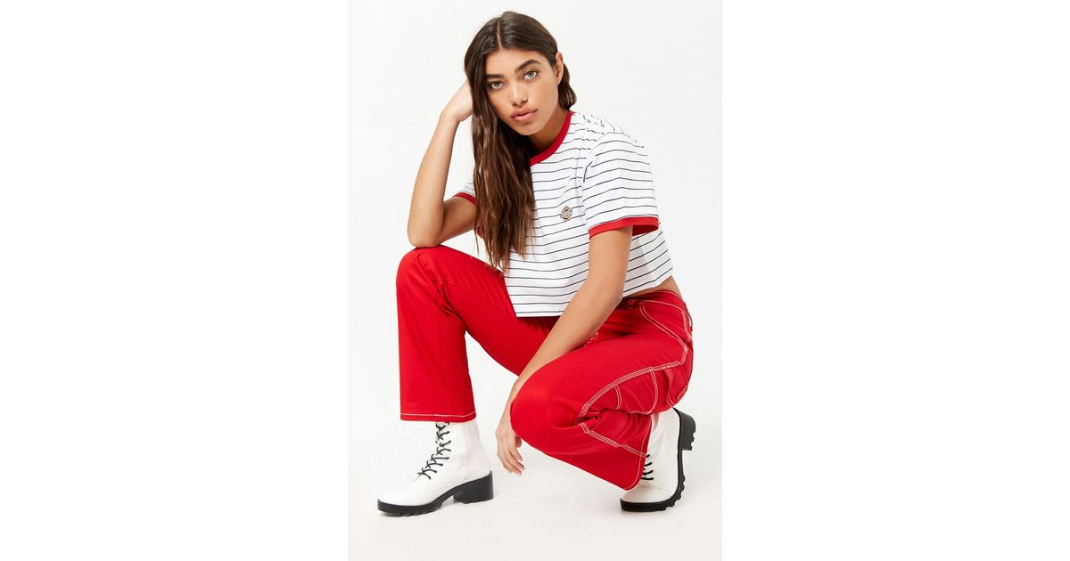 Forever 21 Denim Dickies Stitch Cargo 