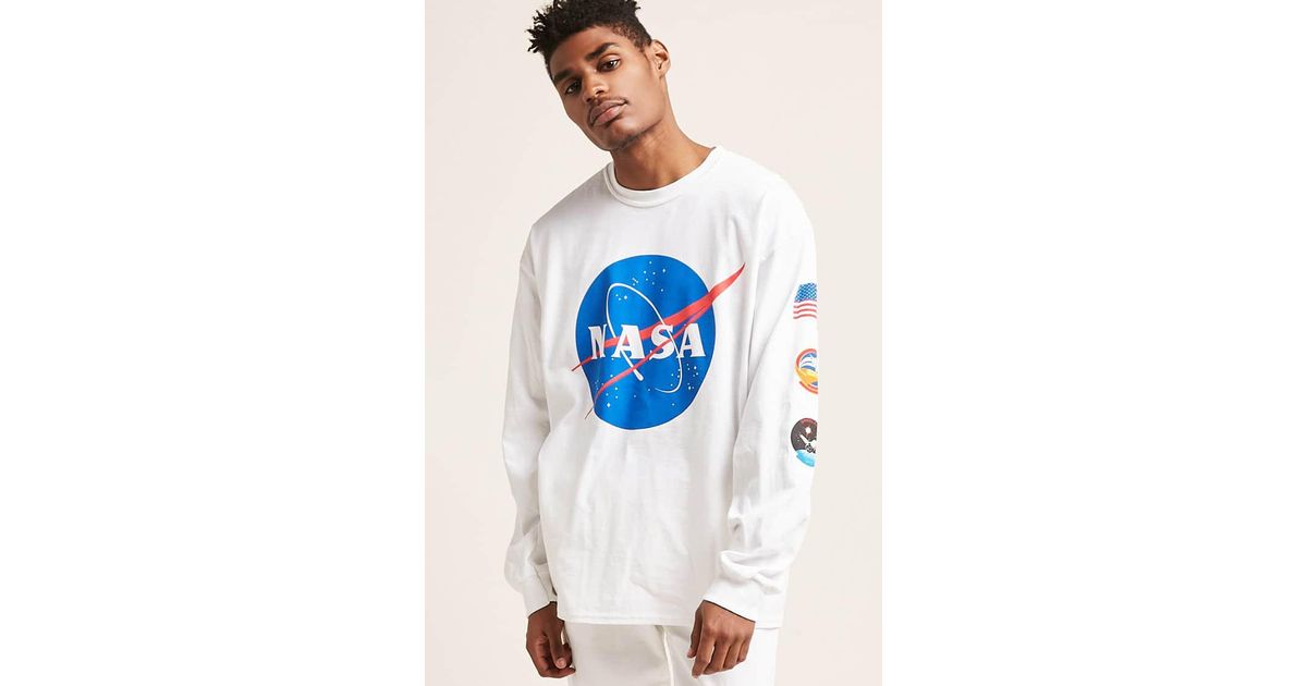 Cotton Nasa Graphic Long-sleeve Tee 