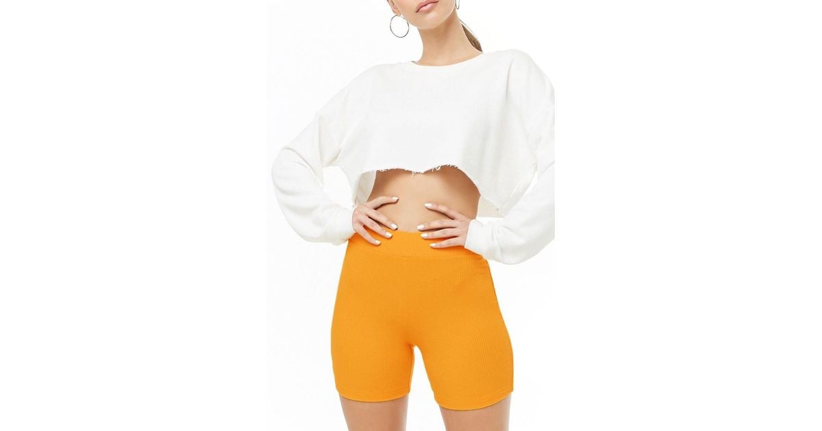 neon biker shorts forever 21