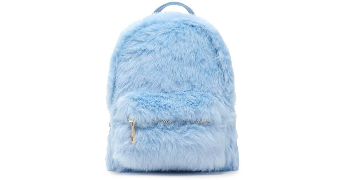 fuzzy mini backpack