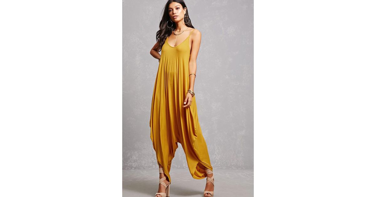 Synthetic Drop-crotch Jumpsuit 