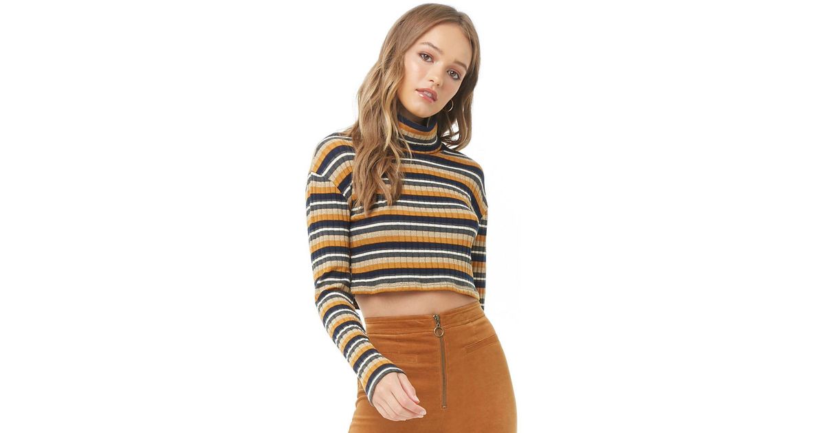 white turtleneck crop top forever 21