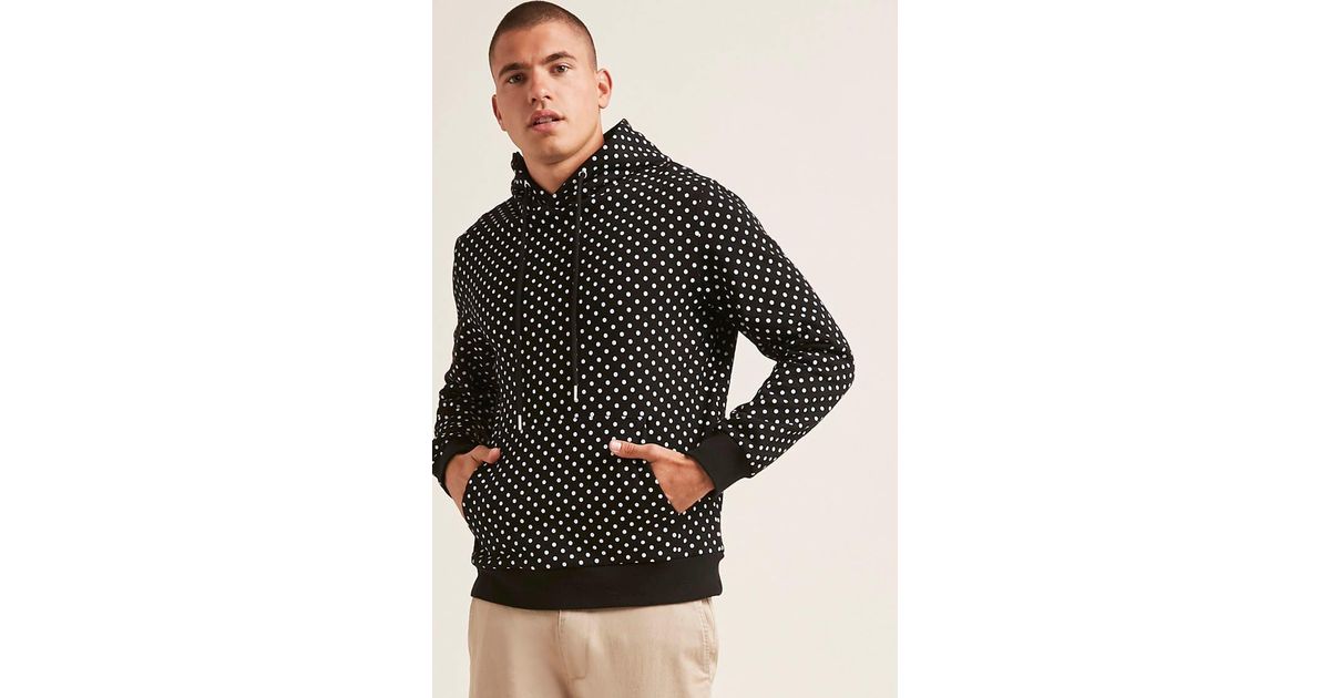 Forever 21 's Fleece Polka Dot Hoodie 