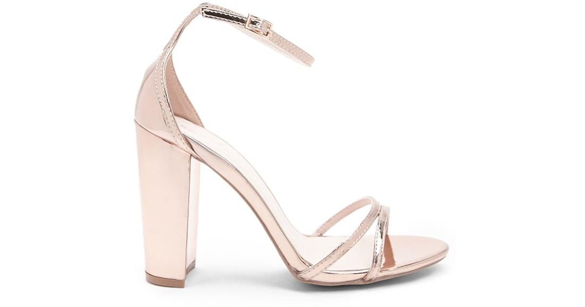 metallic chunky sandals