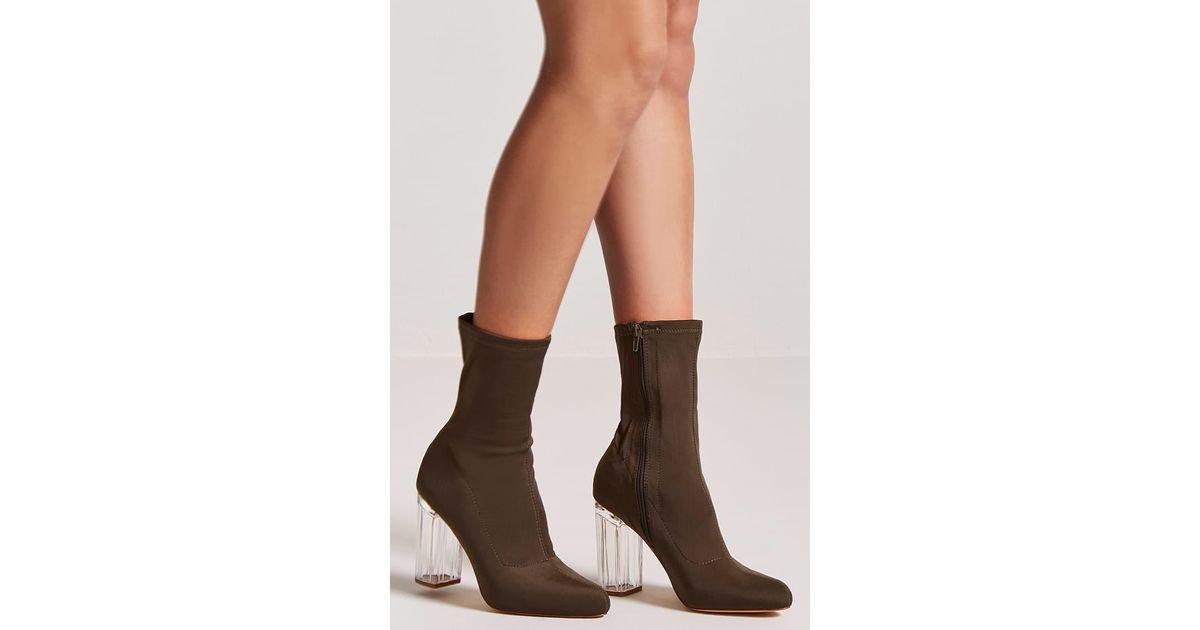 olive sock boots