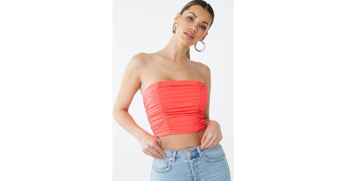ruched tube top