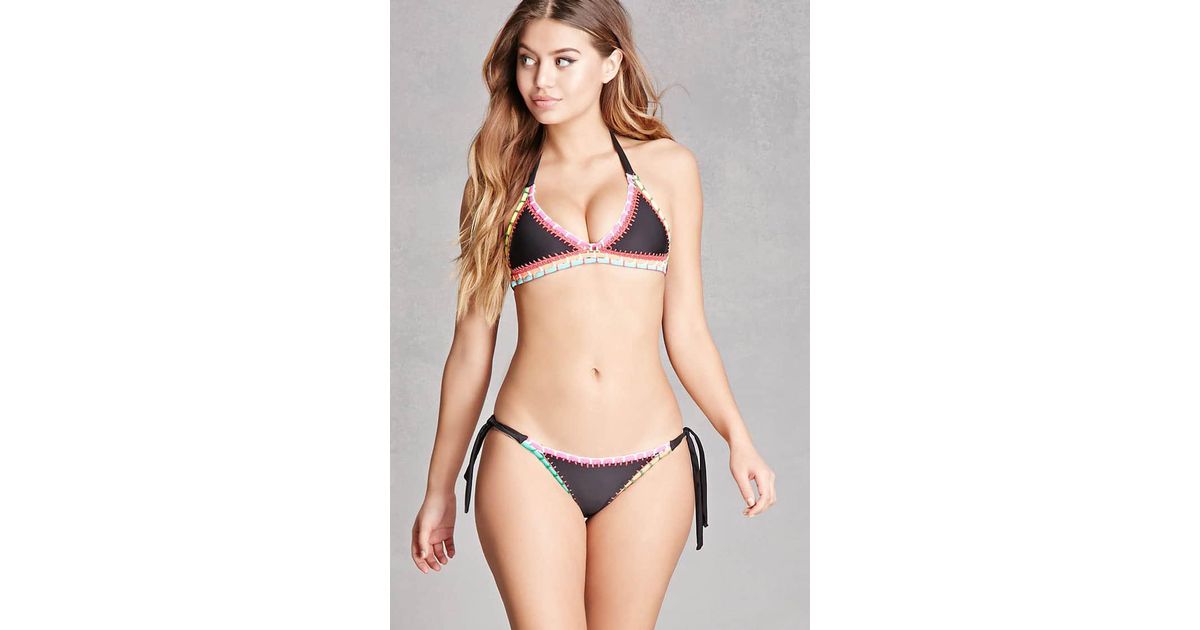 crochet bikini set forever 21