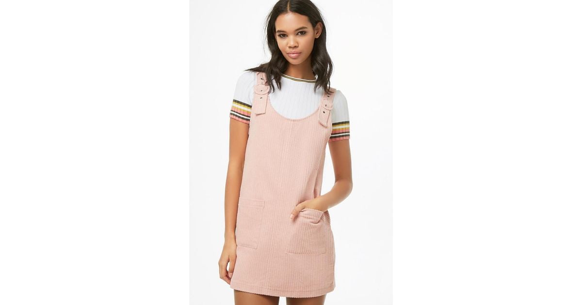 forever 21 pink overall dress