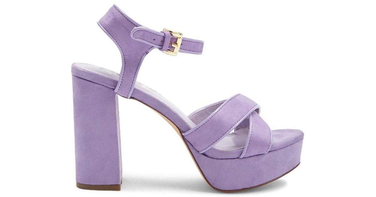 lavender sandals heels