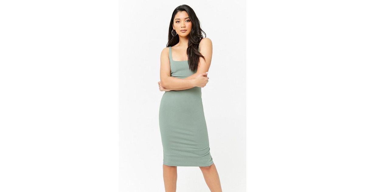 sage bodycon dress