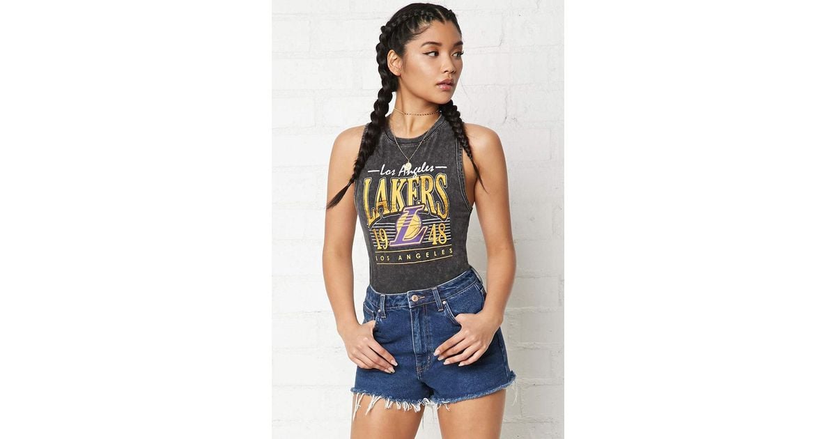 womens lakers bodysuit
