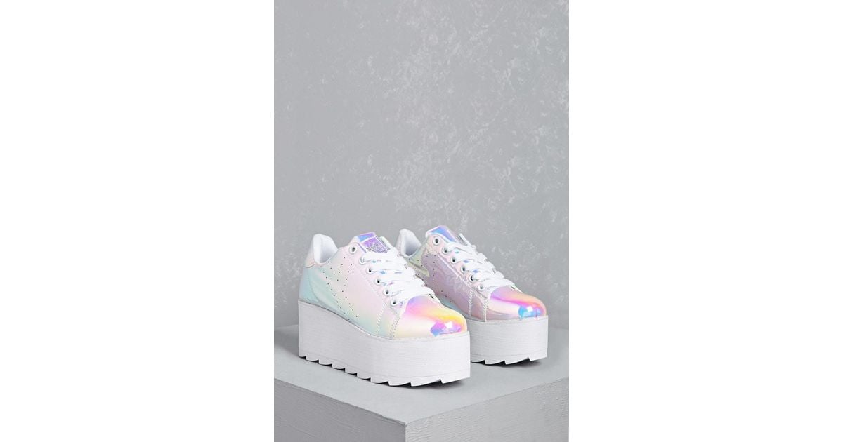 white platform sneakers forever 21