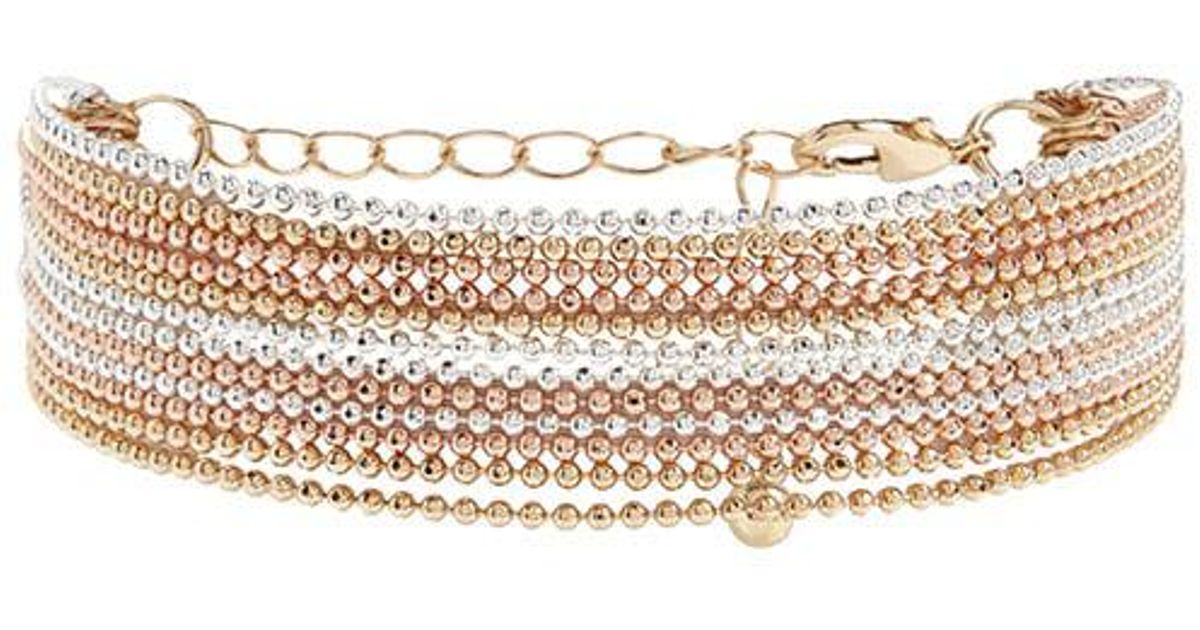 Lyst Forever 21 Layered Ball Chain Bracelet In Metallic