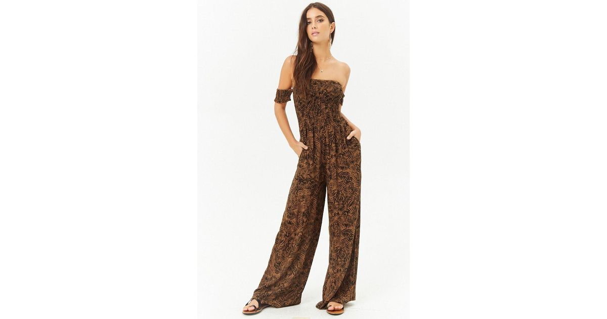 off the shoulder jumpsuit forever 21