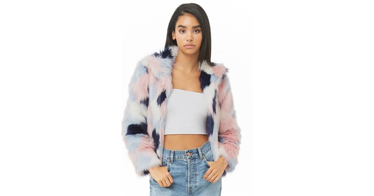 white fur coat forever 21
