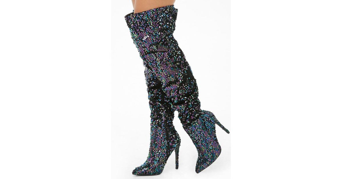 forever 21 sequin boots