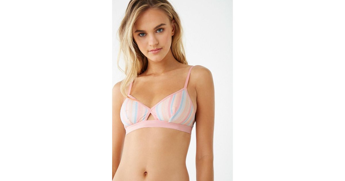 striped bralette