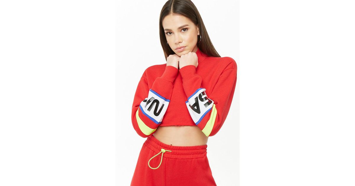 forever 21 nasa crop top