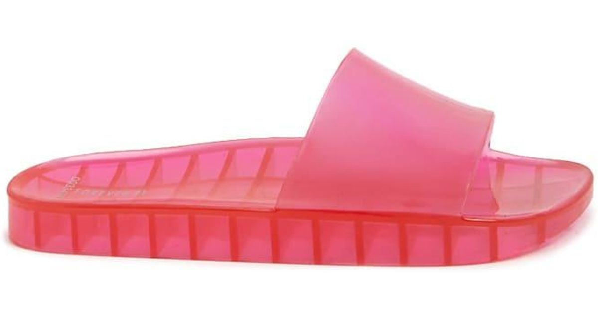 hot pink jelly slides