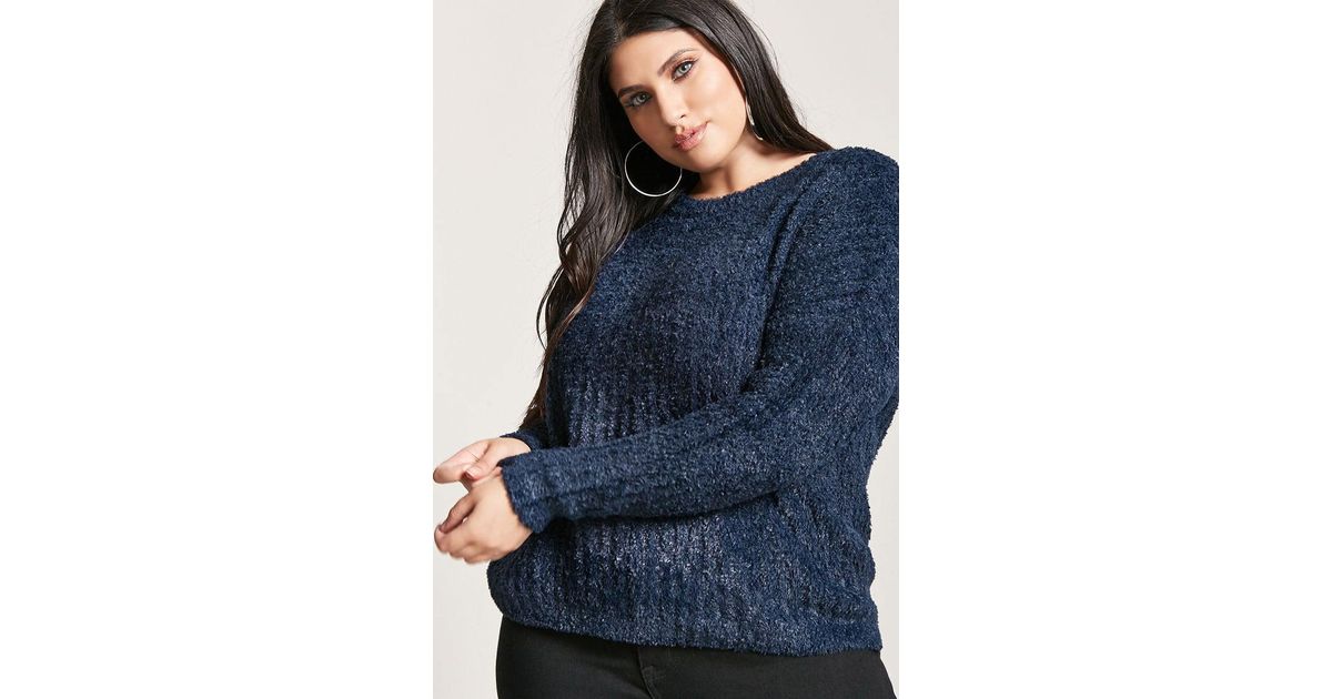 plus size faux fur sweater