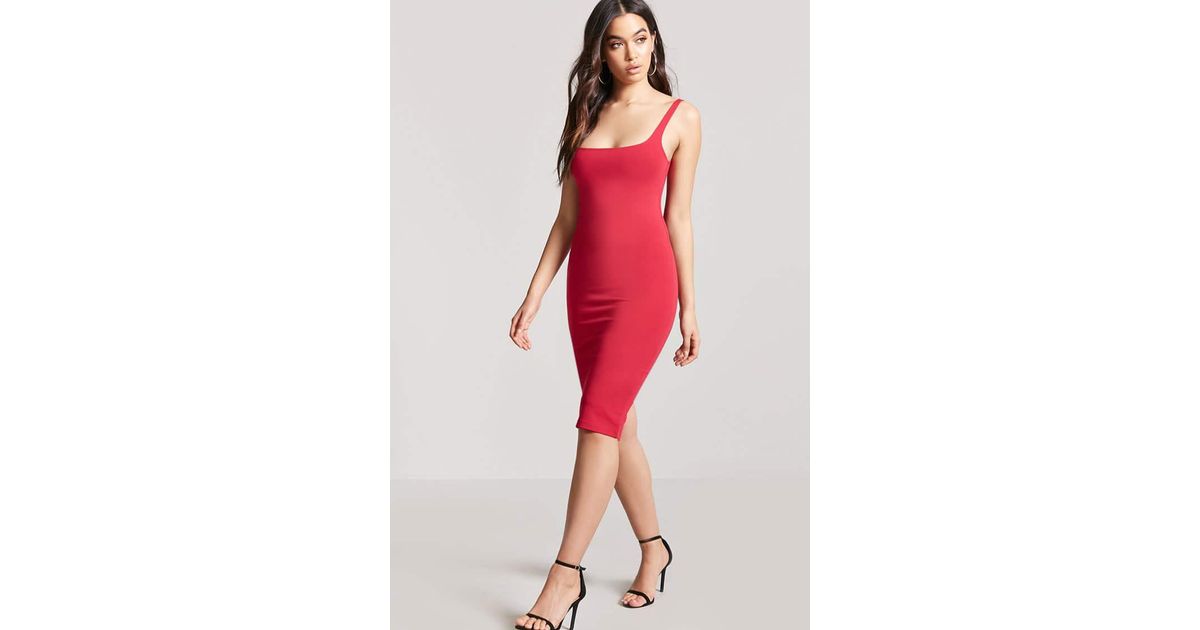forever 21 bodycon midi dress