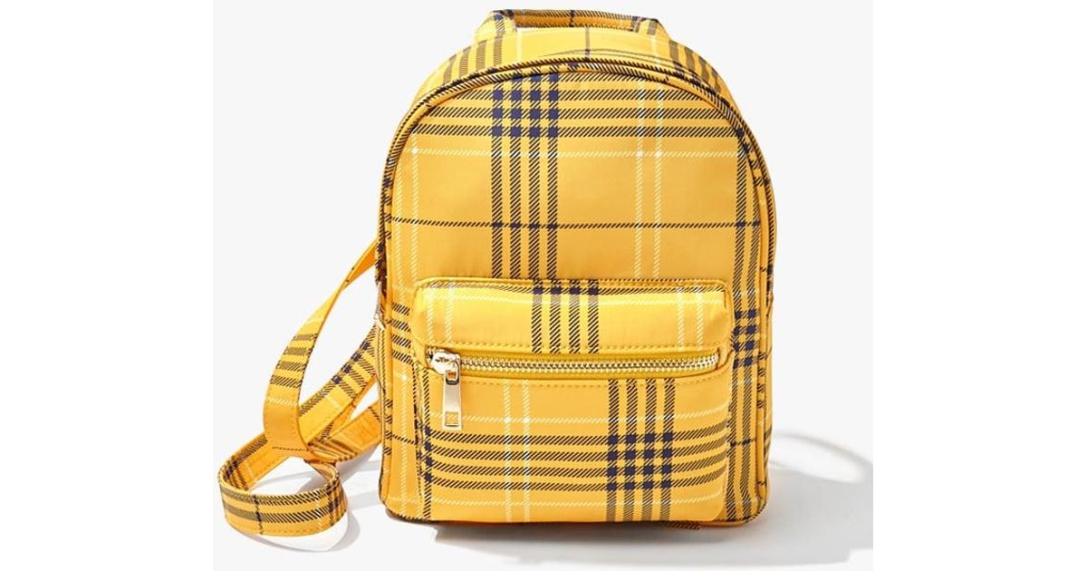 mini backpack yellow
