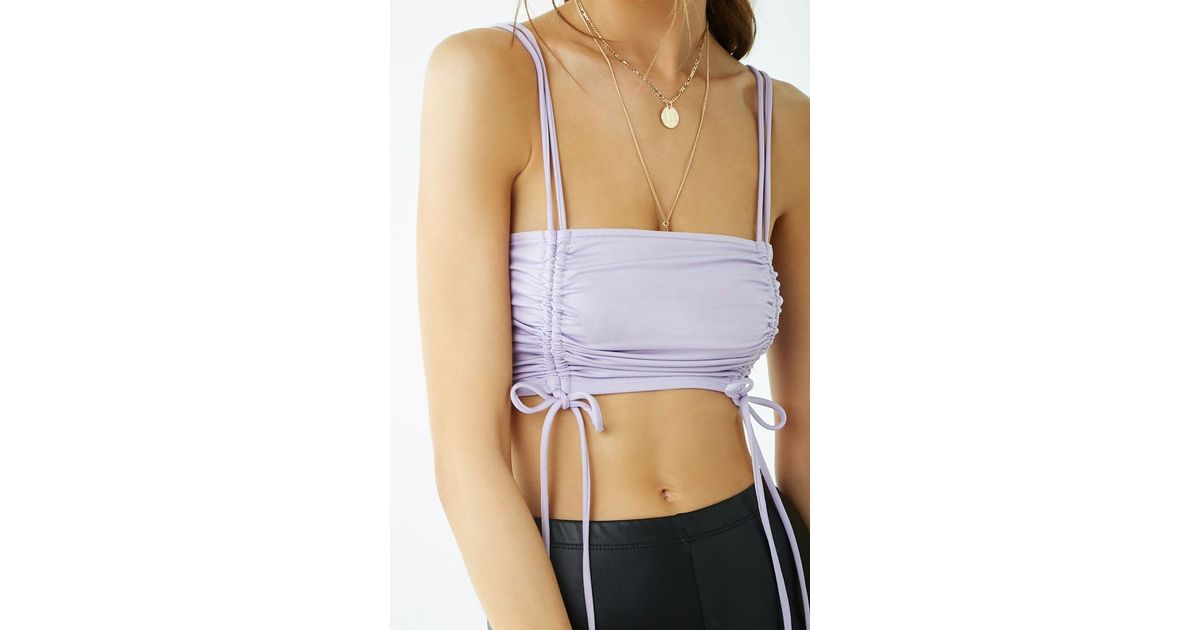 lavender crop top forever 21