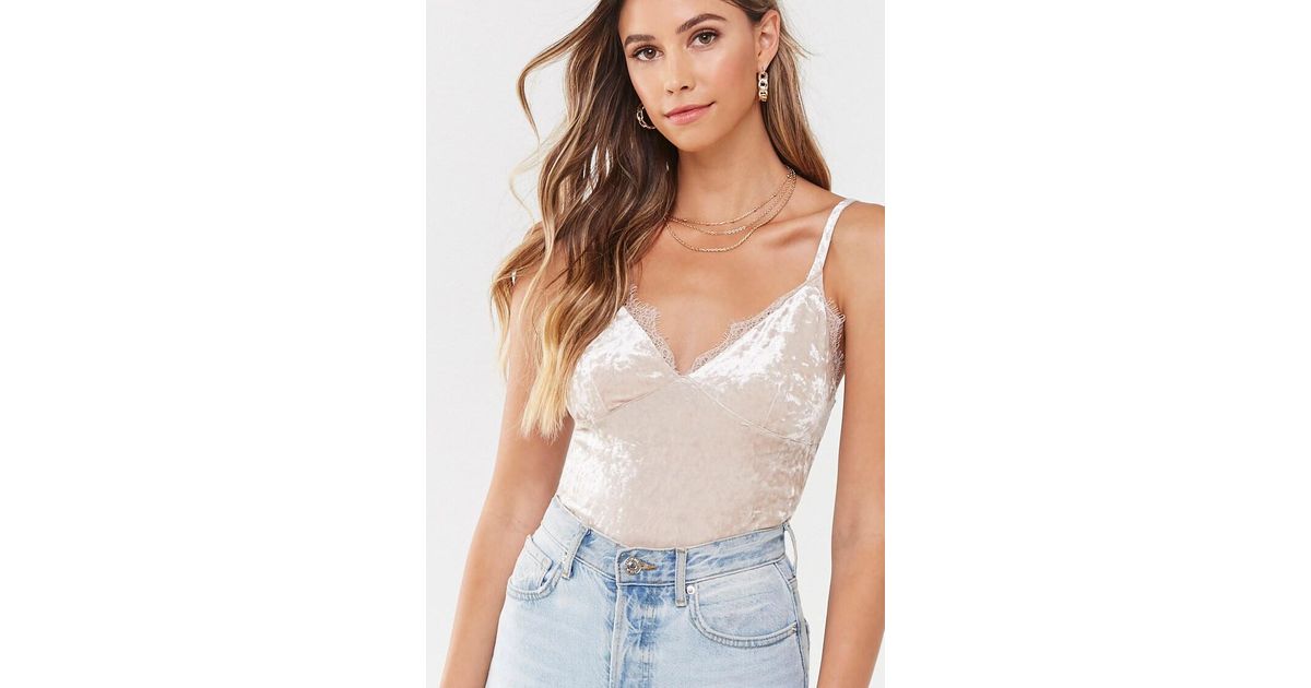 forever 21 lace trim cami