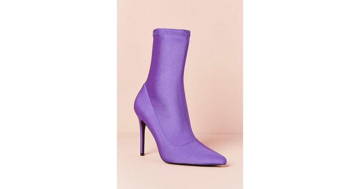 lilac suede boots
