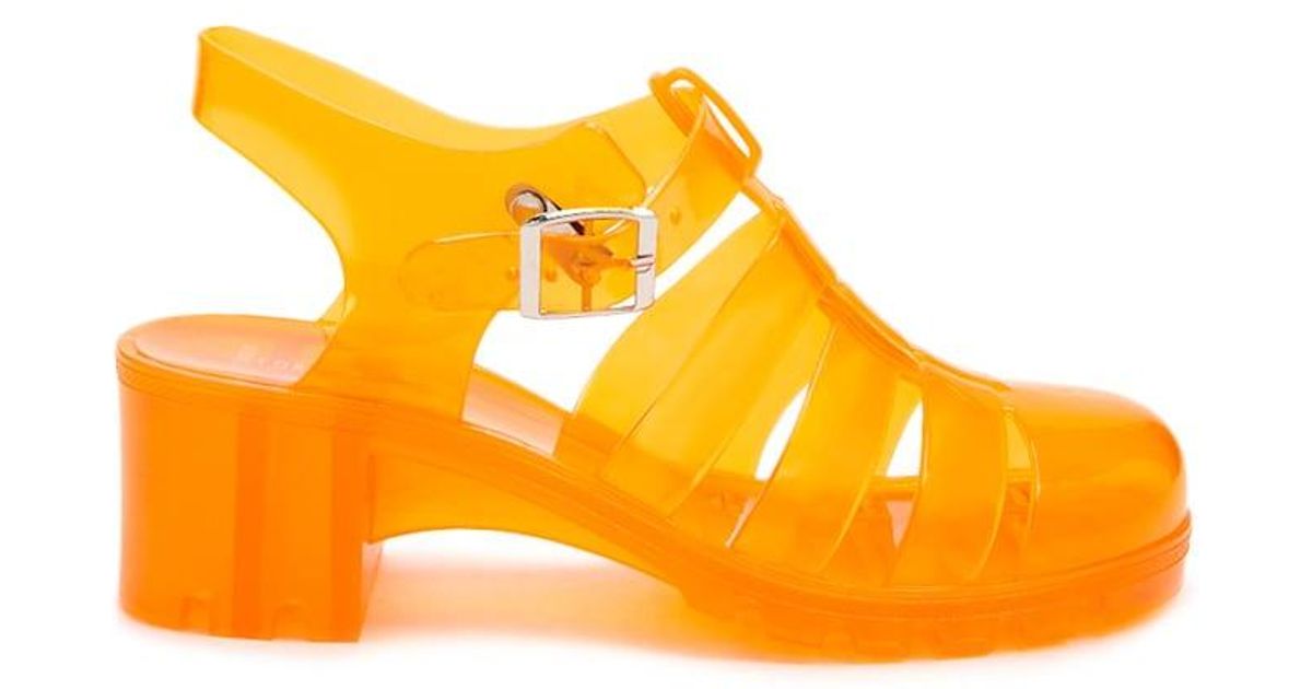 caged jelly shoes