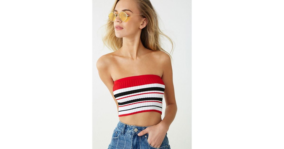 forever 21 red tube top