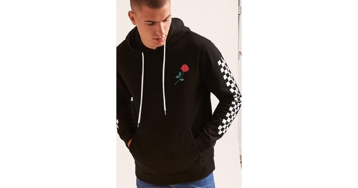 black checkered hoodie