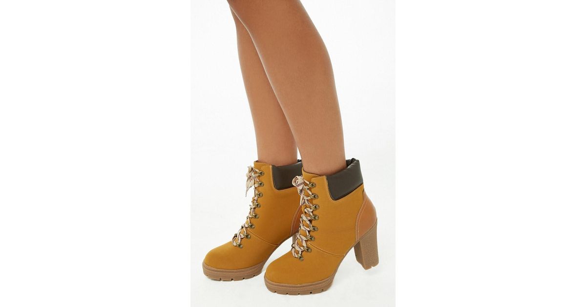 combat boots with heels forever 21